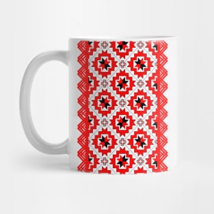 Slavic ornament. Symbolic traditional pattern. Mug